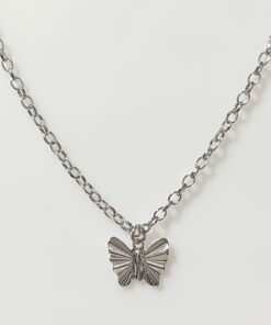 Gargantilha Borboleta Aço Inox