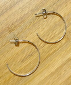 Argola Redonda 2,6cm por 2,6cm Aço Inox